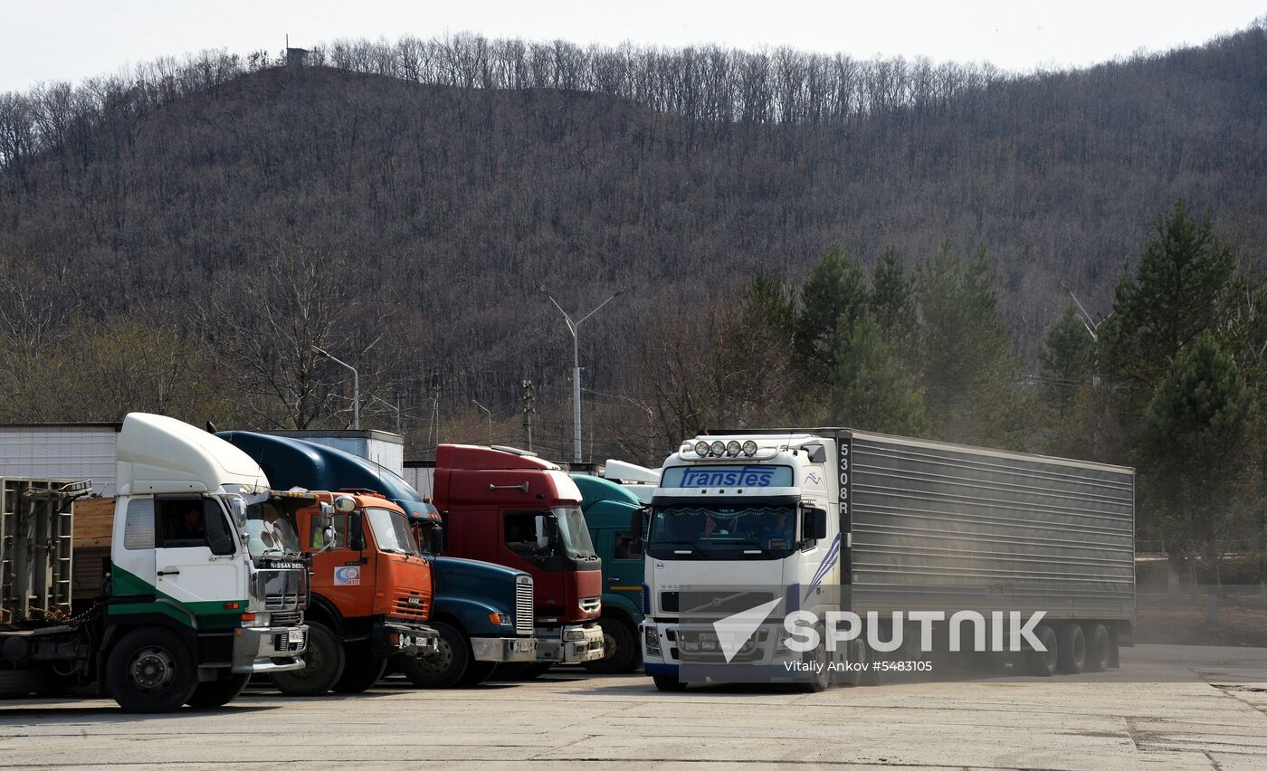 Pogranichny vehicle checkpoint in Primorye Territory