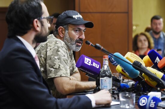 Nikol Pashinyan's news conference in Yerevan