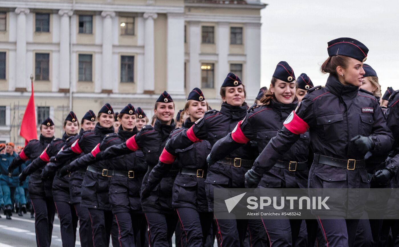 Victory Parade practice in St. Petersburg