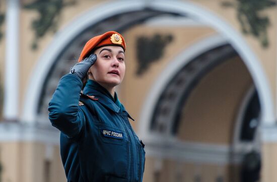 Victory Parade practice in St. Petersburg