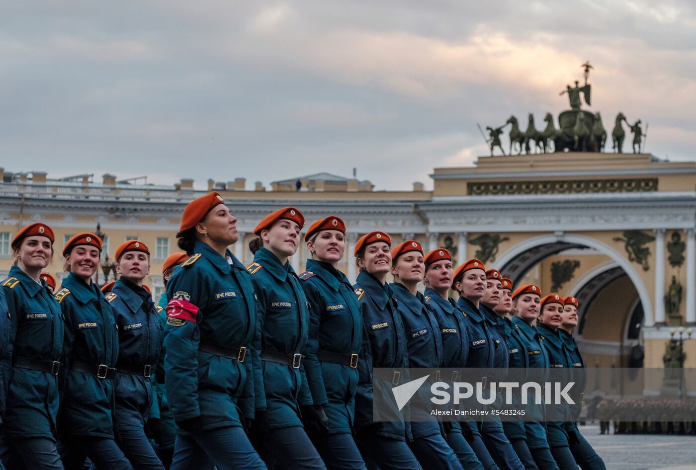 Victory Parade practice in St. Petersburg