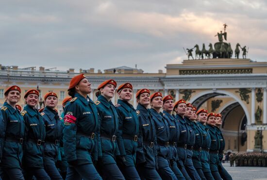 Victory Parade practice in St. Petersburg