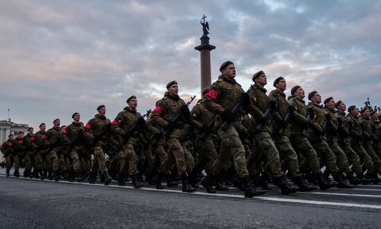 Victory Parade practice in St. Petersburg