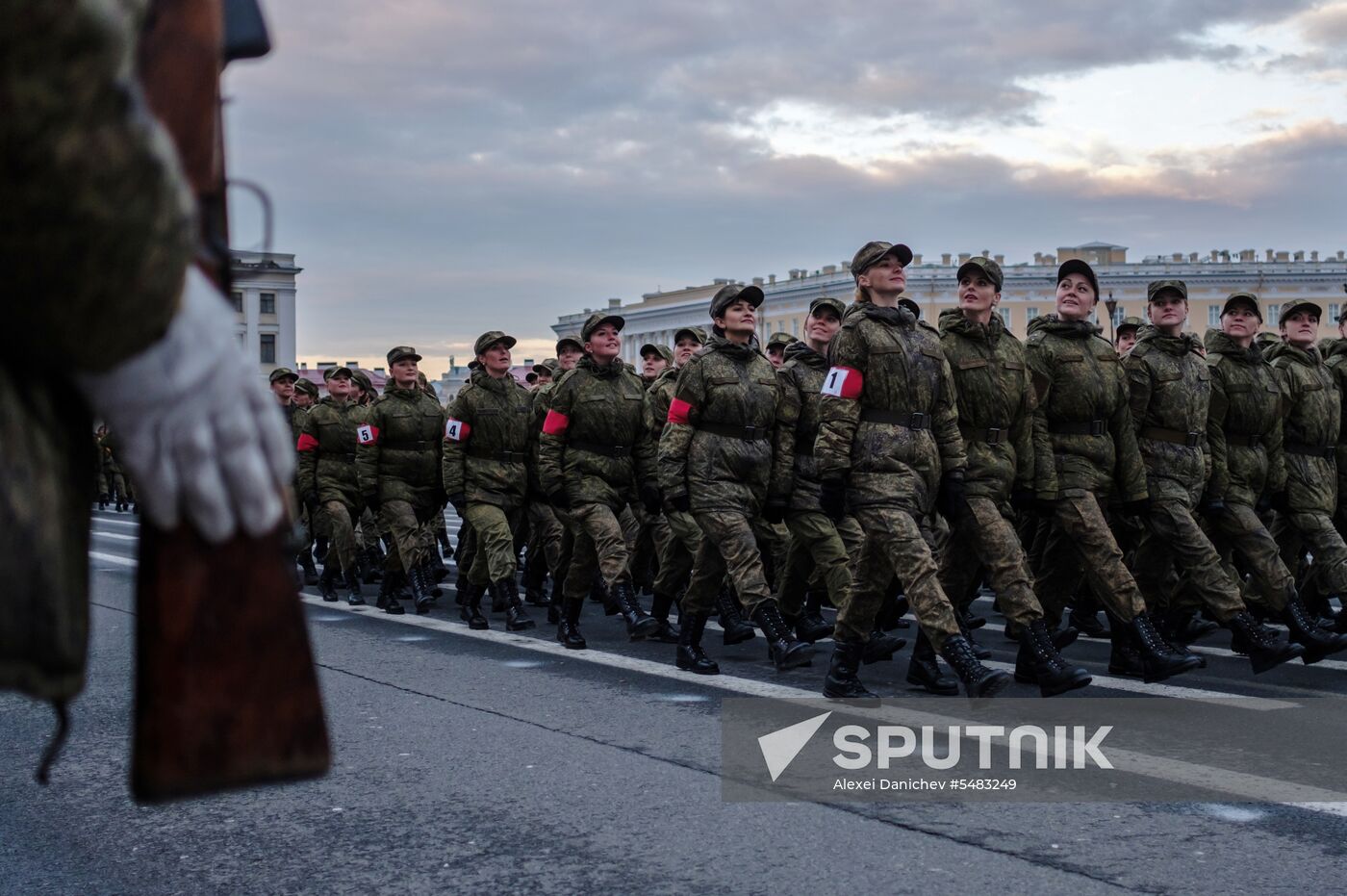 Victory Parade practice in St. Petersburg