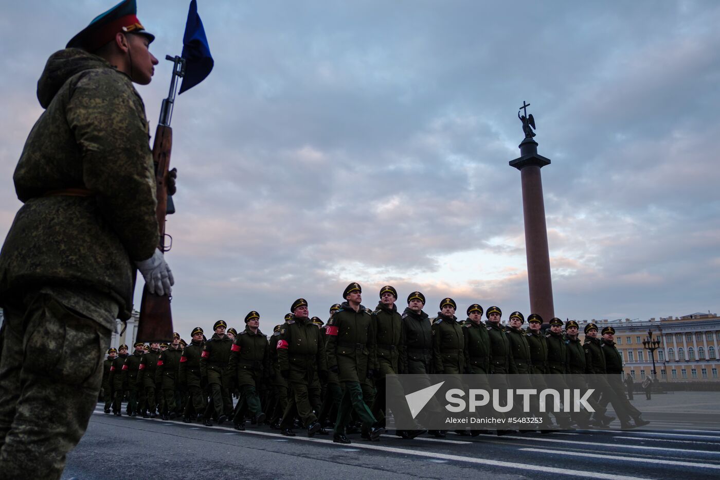 Victory Parade practice in St. Petersburg
