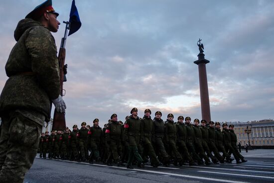 Victory Parade practice in St. Petersburg