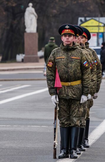 Victory Parade practice in St. Petersburg