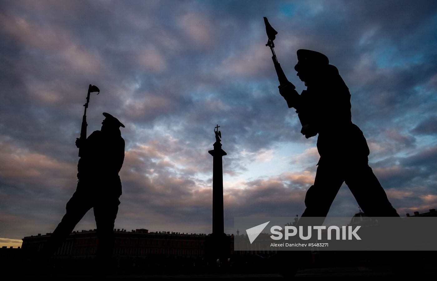 Victory Parade practice in St. Petersburg