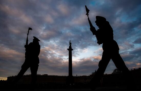 Victory Parade practice in St. Petersburg