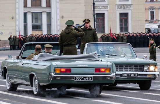 Victory Parade practice in St. Petersburg