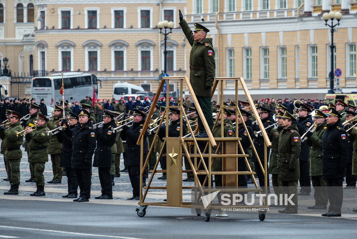 Victory Parade practice in St. Petersburg
