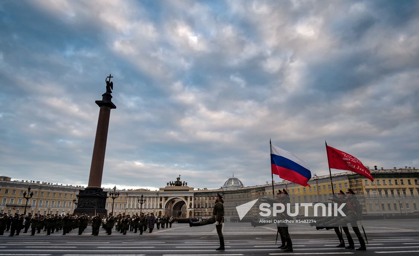 Victory Parade practice in St. Petersburg