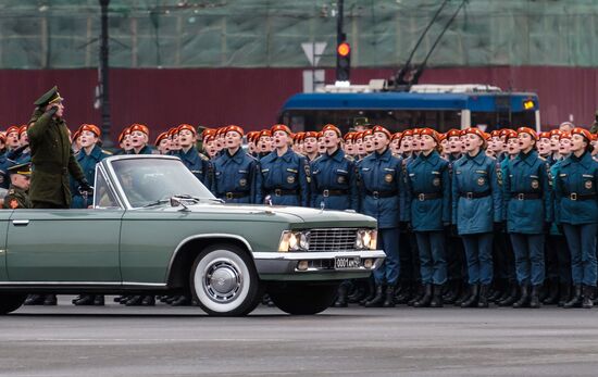 Victory Parade practice in St. Petersburg