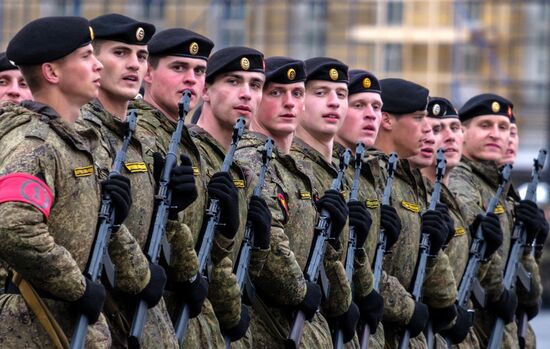 Victory Parade practice in St. Petersburg