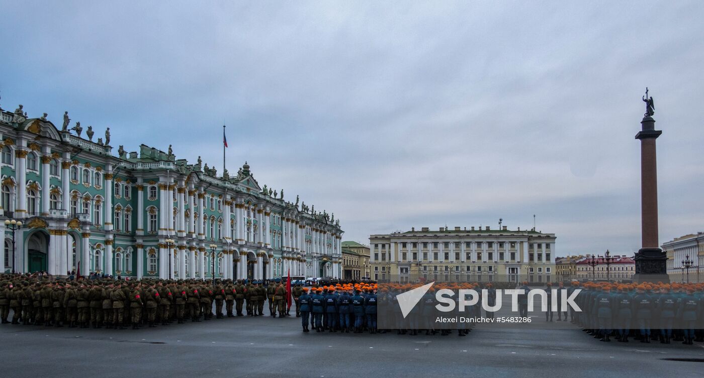 Victory Parade practice in St. Petersburg