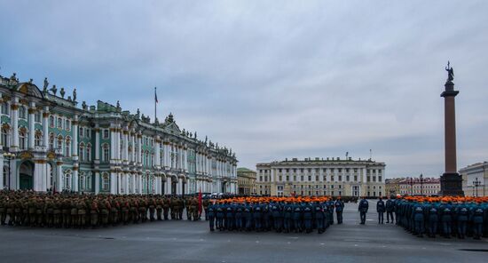 Victory Parade practice in St. Petersburg