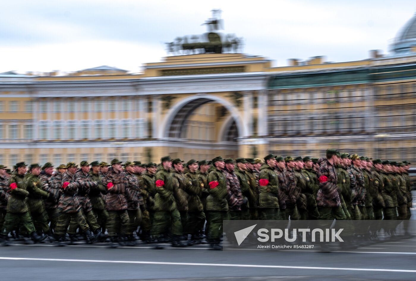 Victory Parade practice in St. Petersburg