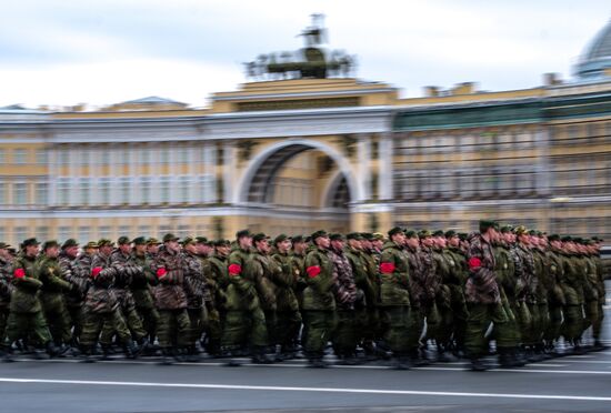 Victory Parade practice in St. Petersburg
