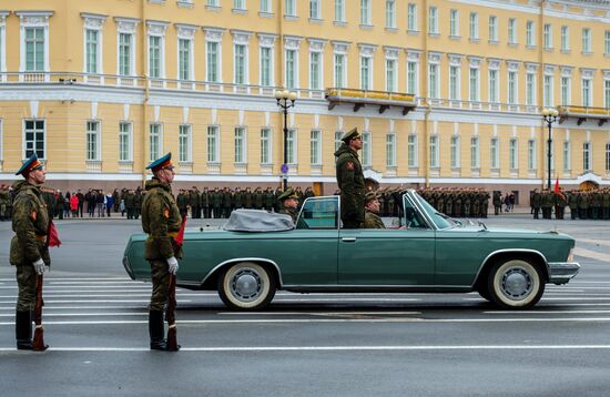 Victory Parade practice in St. Petersburg