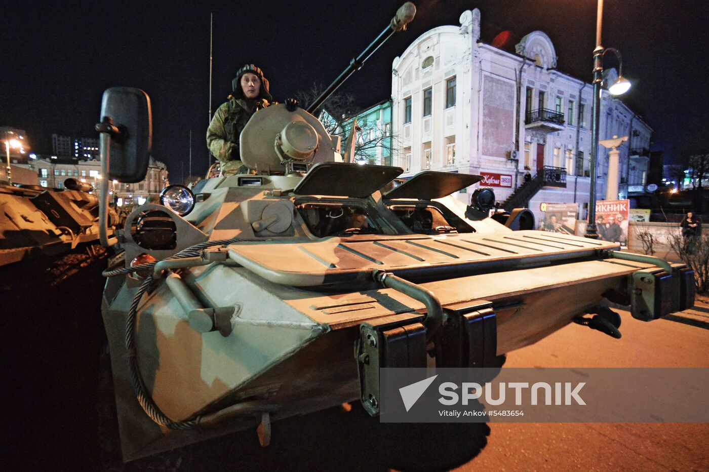 Victory parade rehearsal in Vladivostok