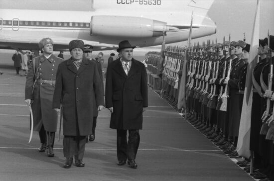 President of Uruguay Julio Sanguinetti visits USSR