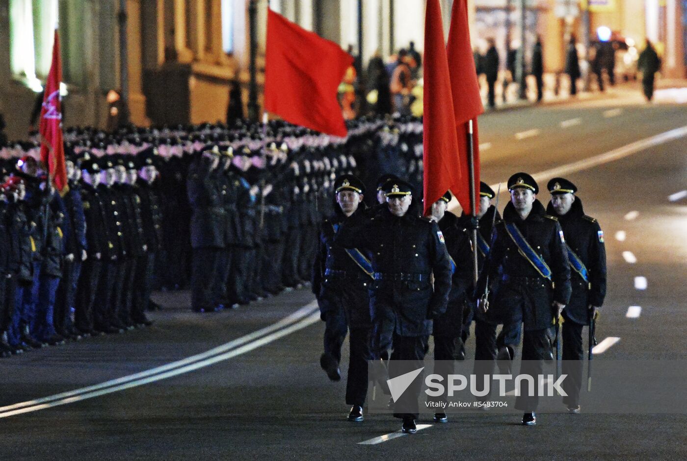 Victory parade rehearsal in Vladivostok