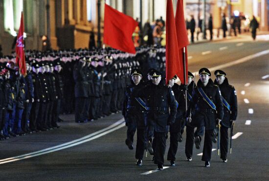 Victory parade rehearsal in Vladivostok