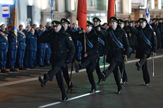 Victory parade rehearsal in Vladivostok
