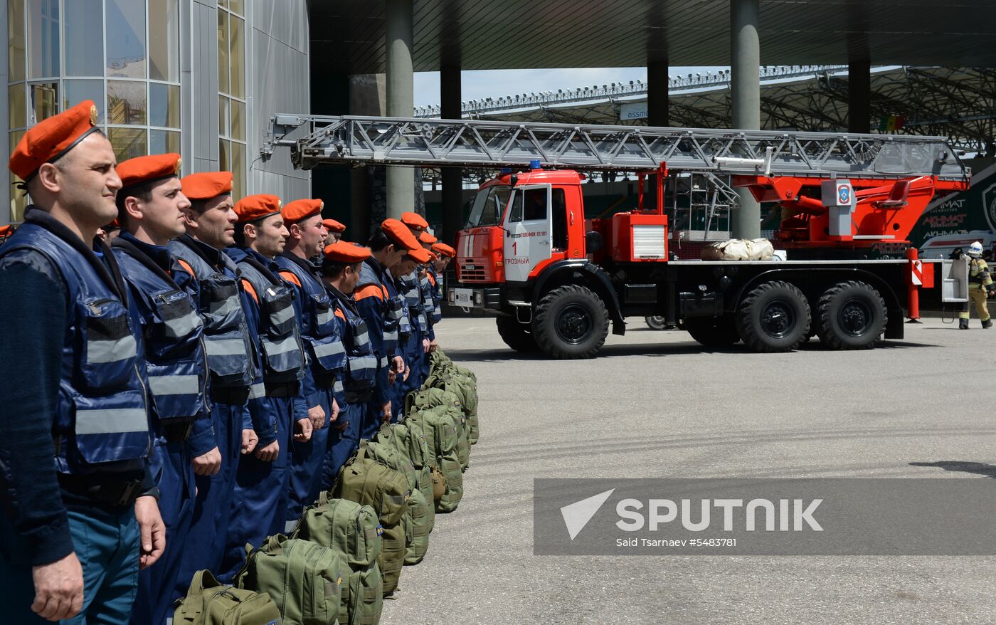 EMERCOM exercises in Grozny