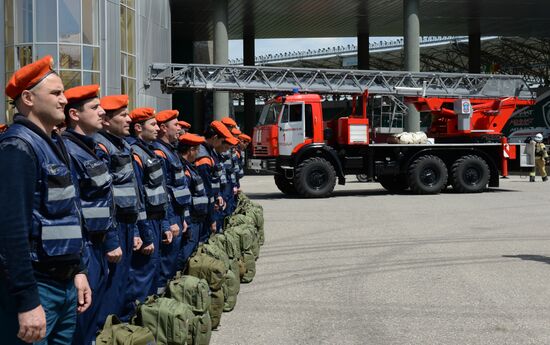 EMERCOM exercises in Grozny