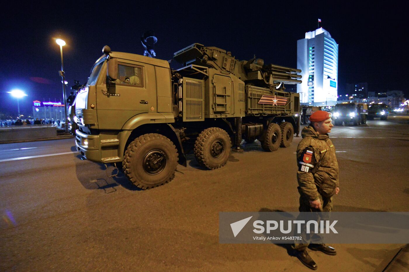 Victory parade rehearsal in Vladivostok