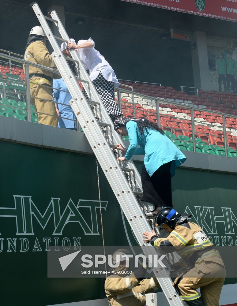 EMERCOM exercises in Grozny