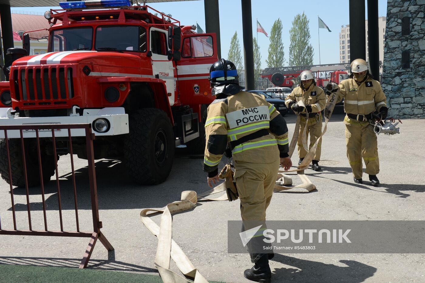 EMERCOM exercises in Grozny