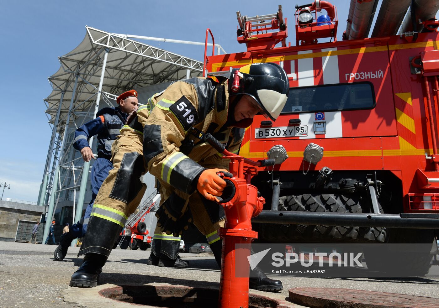 EMERCOM exercises in Grozny