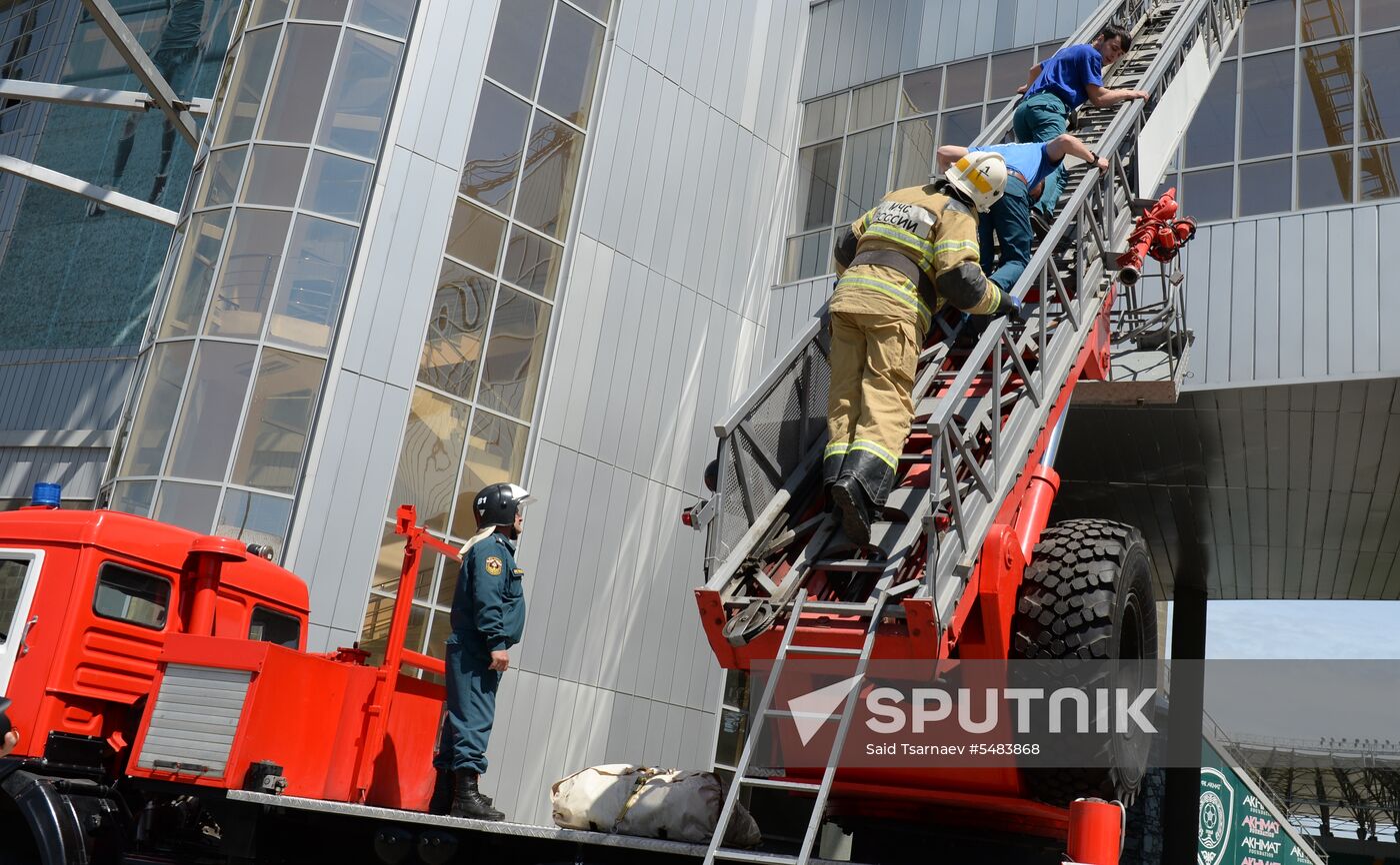 EMERCOM exercises in Grozny