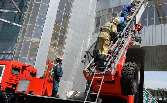 EMERCOM exercises in Grozny