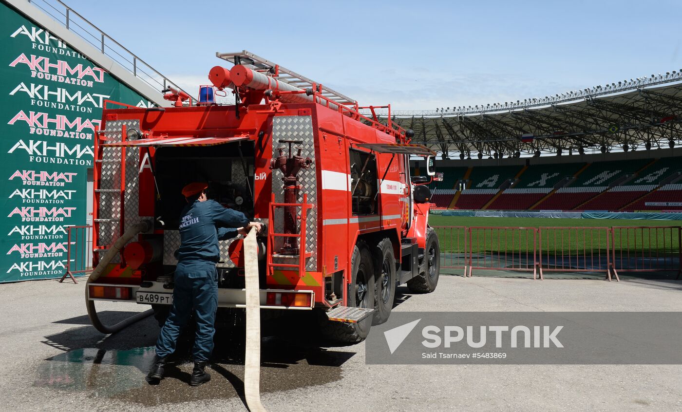 EMERCOM exercises in Grozny