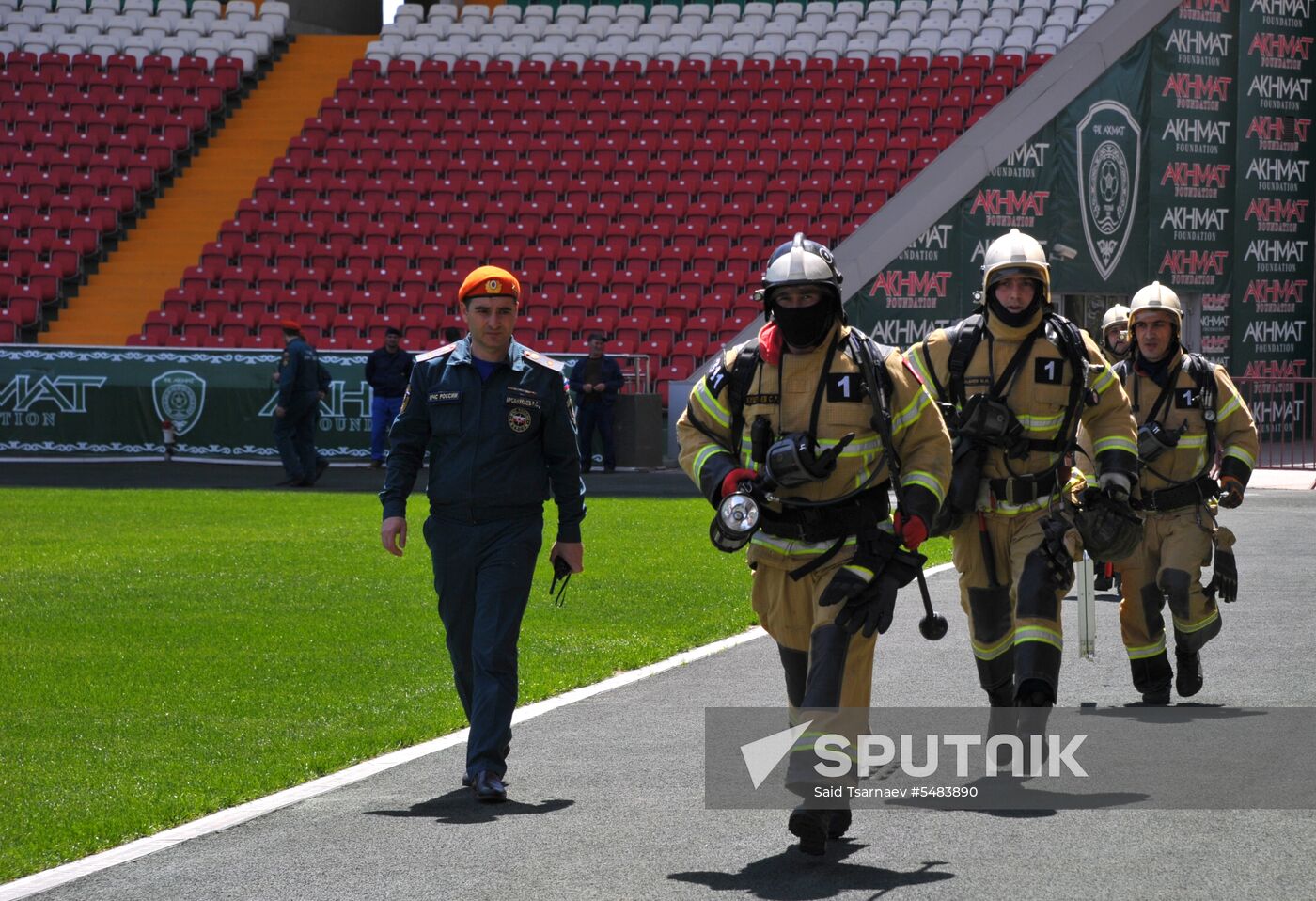 EMERCOM exercises in Grozny