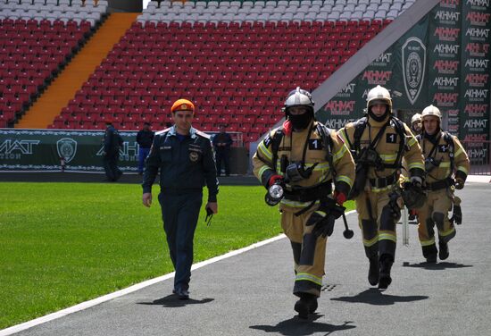 EMERCOM exercises in Grozny
