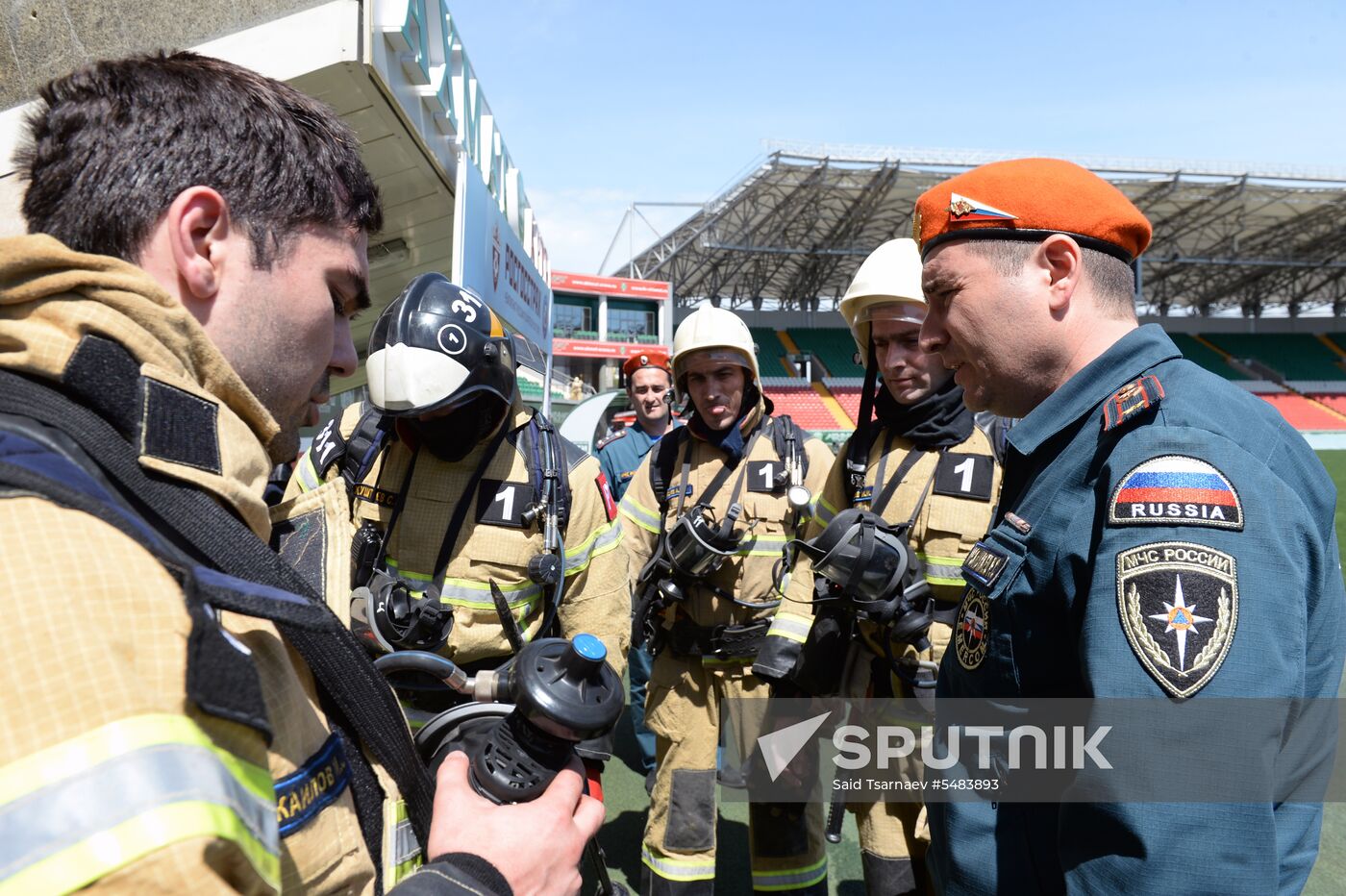 EMERCOM exercises in Grozny