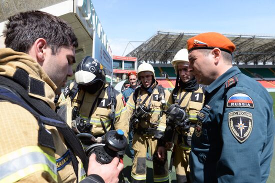 EMERCOM exercises in Grozny