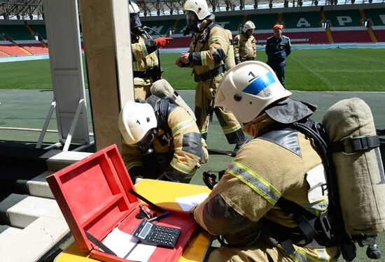 EMERCOM exercises in Grozny