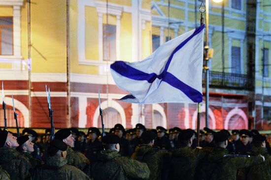 Victory parade rehearsal in Vladivostok