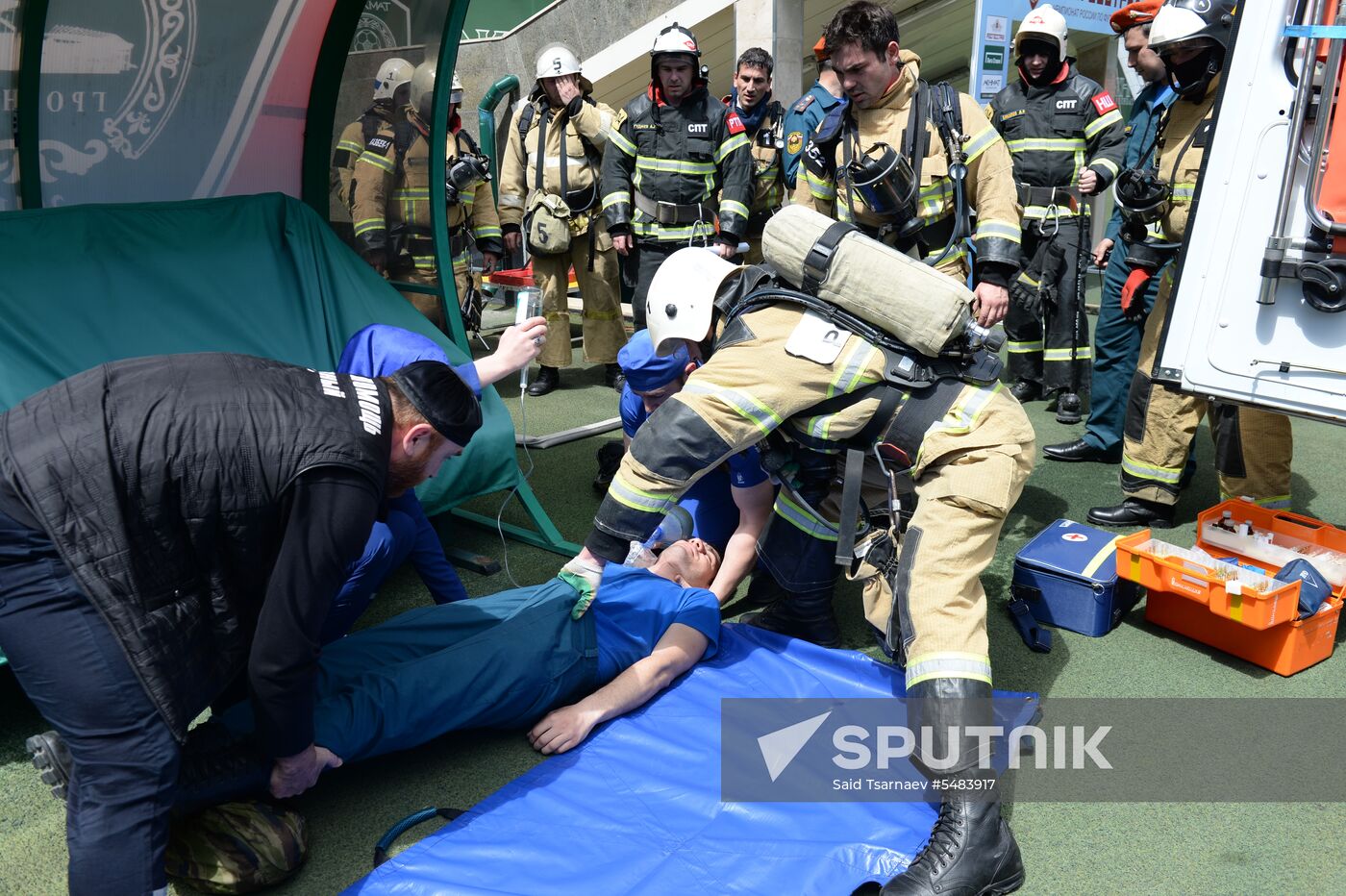 EMERCOM exercises in Grozny