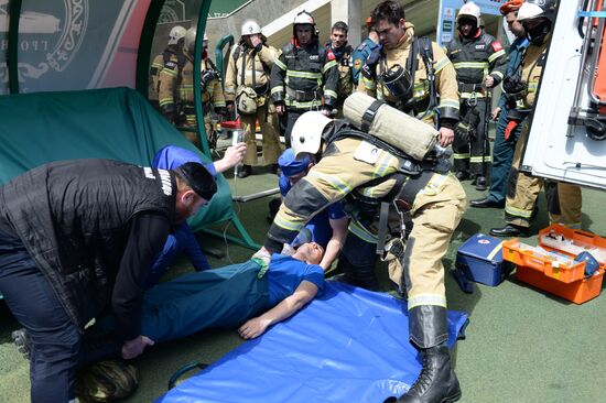 EMERCOM exercises in Grozny