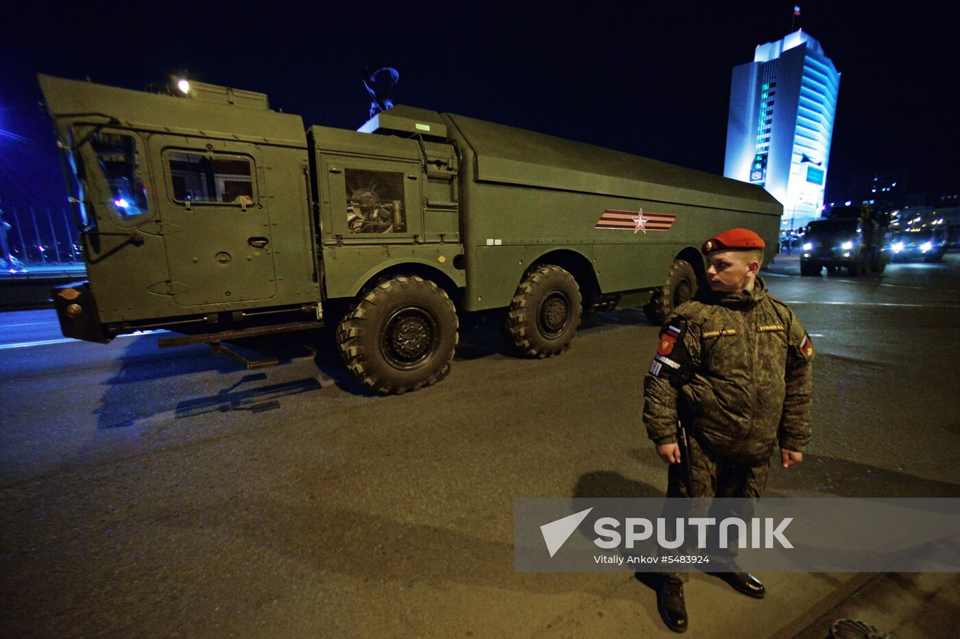 Victory parade rehearsal in Vladivostok