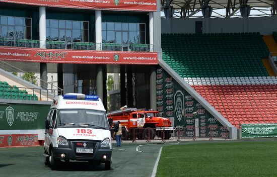 EMERCOM exercises in Grozny