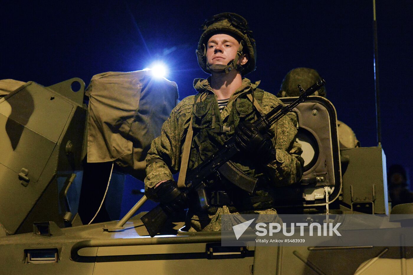 Victory parade rehearsal in Vladivostok