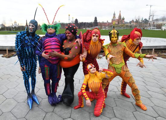 Cirque du Soleil performers open summer season in Zaryadye Park