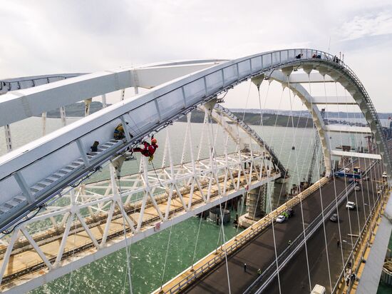 Construction of Kerch Strait (Crimean) Bridge